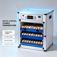 Incubateur d'œufs entièrement automatique de 0 à 600 œufs, une machine à trois usages : écloseur, éleveur et couveuse