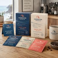 Sachets de café filtre individuels personnalisés AT PACK avec boîtes pour torréfacteurs, cafés, vente au détail et marques privées