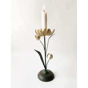 Juego de 3 Portavelas de Tulipanes, Soporte de Hierro para Velas de Pilar, Centro de Mesa Moderno y Lujoso para Bodas y Eventos, Decoración del Hogar - Product Image 5