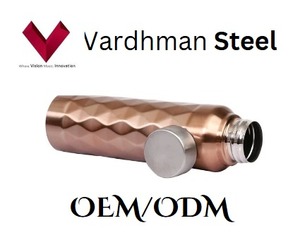 Customized Logo Diamond-Shaped 304 Grade Stainless Steel Water Bottle 1000ml Colored Water Tumbler <b>Flask</b> - Product Image 4