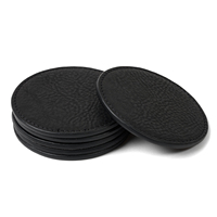 Ensemble de sous-verres en cuir de qualité supérieure, best-seller, fabriqués à la main, pour la décoration de table basse, logo personnalisé, impression UV, pour offrir en cadeau