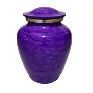 Blue Cremation Urns <b>for</b> Adult <b>Ashes</b> <b>for</b> Funeral High Quality Metal Cremation Antique Keepsake Handmade Wholesale Funeral Urn - Product Image 2