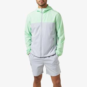 Chándal cortavientos ecológico personalizado, Conjunto de sudadera con capucha y pantalones de chándal de algodón 100% con logotipo bordado, trajes para correr con cremallera para invierno - Product Image 6