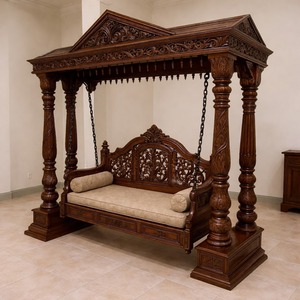 Indian Teak Wooden <b>Swing</b> Jhula <b>for</b> Home Best Quality Wooden <b>Swing</b> Jhula <b>for</b> Home Decor Antique Wooden Indoor Outdoor <b>Swing</b> USA - Product Image 4
