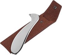 Massage Gua Sha Guasha en acier inoxydable de qualité médicale, thérapie des tissus mous utilisée pour le dos, les jambes, les bras, le cou, les épaules (D)
