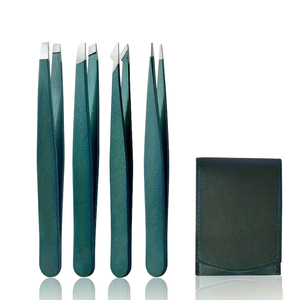 Pinzas de Precisión para Cejas con Punta Inclinada, Herramienta de Acero Inoxidable para Depilación Facial y Cuidado de la Forma de las Cejas - Product Image 1