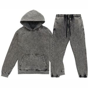 Conjunto de Chaqueta y Pantalones de Mezclilla Lavada de Alta Calidad, Personalizado, Estampado Sólido, Transpirable, Estilo Urbano, para Hombre - Product Image 2