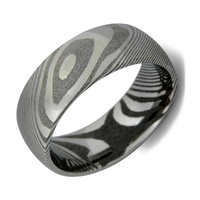 Bague en acier Damas faite à la main sur mesure, coffret cadeau, cadeau personnalisé pour un anniversaire de mariage, origine Pakistan, OEM/ODM pris en charge, DHL