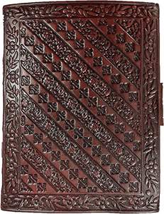 Journal en cuir avec bloc-notes rétro Antique Vintage fait à la main | Journal de voyage non doublé et écriture de croquis - Product Image 3