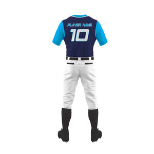 Men's Baseball Uniform Set Custom Team Name Sublimated 100% Polyester <b>Mesh</b> <b>Short</b> Sleeve Quick Dry Breathable All Seasons Apparel - Product Image 3
