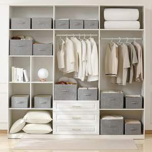 Cube Pliable Non Tissé Organisateur Non-tissé Boîte De Rangement avec Couvercle-Fabriqué au Viet Nam - Product Image 2