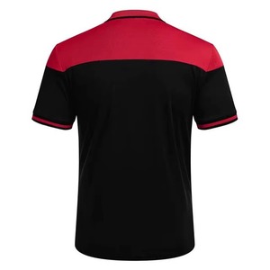 Algodón de los hombres con estilo para Polos transpirable bordado patrón sólido manga corta verano Casual cuello uso diario - Product Image 2