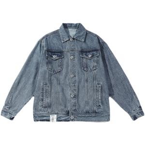 OEM Custom Unisex Distressed Acid Wash <b>Denim</b> <b>Jacket</b> Coats Jean Work <b>Jacket</b> <b>for</b> <b>Men</b> Unisex Custom <b>Denim</b> <b>Jacket</b> - Product Image 6