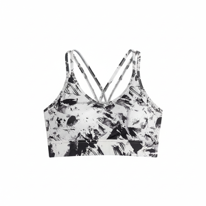 เสื้อชั้นในกีฬาพิมพ์ลายทันสมัย สายคู่ คอวี เสื้อโยคะลายมัดย้อมสวยงาม เสื้อชั้นในออกกำลังกายสำหรับยิม ชุดออกกำลังกายที่ยั่งยืน - Product Image 5