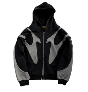 เสื้อมีฮู้ด100% ผู้ชายน้ำหนักเบาเสื้อมีฮู้ดโอเวอร์ไซส์ผ้าคอตตอนผลิตจากวัสดุแฟชั่นที่ออกแบบได้เองผลิตในนูรัค - Product Image 2