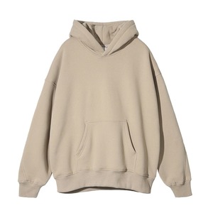 Vente en gros de sweats à capuche personnalisés pour hommes, sweats à capuche en molleton uni surdimensionné, sweats à capuche unisexes en coton, streetwear lourd - Product Image 3