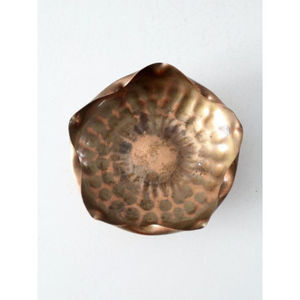 Cuenco para servir comida de forma redonda con diseño martillado de gran tamaño, vajilla para fiestas de cumpleaños y bodas, cuenco para servir de cobre - Product Image 6