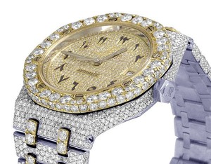 GRA Certified VVS Moissanite Diamond Arabic Dial Stainless Steel Automatic Iced Out <b>Wrist</b> <b>Watch</b> Hip Hop Bling Fashion For <b>Men</b> - Product Image 1