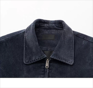 STITCHMODE ผลิตเสื้อแจ็คเก็ตผ้าฝ้ายลายคลื่นน้ำคุณภาพสูงแบบสามมิติพับได้สำหรับผู้ชาย พร้อมบริการสกรีนโลโก้ตามสั่ง - Product Image 3