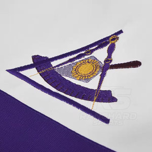 Mandil Masónico al por Mayor, Traje Ceremonial de Francmasonería, Mandil de Francmasonería, Regalia de Logia Azul - Product Image 4