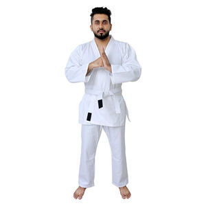 Uniforme de karate de algodón duradero, uniforme de artes marciales, uniforme de karate personalizado, uniforme de karate ligero para práctica. - Product Image 2