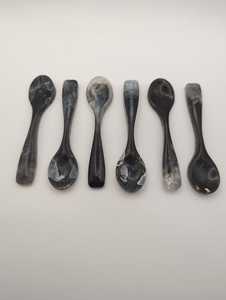 Ensemble de serveurs à salade en résine blanche de qualité supérieure, cuillère et fourchette de service en acrylique, vaisselle de cuisine, outil de traiteur, prix d'usine, fournitures - Product Image 4