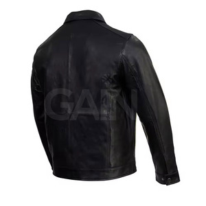 Veste à capuche en cuir pour homme de haute qualité sur mesure, service OEM, vente en gros, design unisexe 2026, couleur frontale, véritable cuir, hiver, respirante - Product Image 5