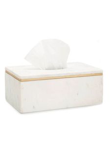 ที่ใส่กระดาษทิชชู่สำหรับตกแต่งบ้านแบบคลาสสิกสีดำหินอ่อน - Product Image 6