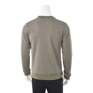 เสื้อสเวตเตอร์คอกลมสำหรับผู้ชายและใส่ได้ทั้งชายและหญิงผ้าคอตตอนสีล้วนแห้งเร็ว - Product Image 5