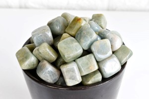 Piedras de <span class=keywords><strong>Aguamarina</strong></span> de Primera Calidad, 1 kg, Cristales Pulidos para Sanación, Bienestar, Equilibrio Emocional y Protección - Product Image 2