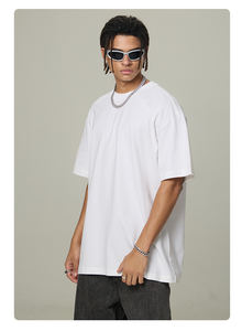 Personalizado para hombre Puff Imprimir Streetwear Tee OEM Fábrica de algodón de gran tamaño T Shirt 3D Raised Logo Design Shirt - Product Image 4