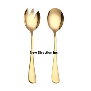 Couverts de qualité supérieure pour mariage maison hôtel restaurant dessus de table décoratif 2 pièces finition or ensemble de couverts - Product Image 1