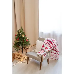 Coperta in pile corallo Hobborn RPET per Natale, gadget ecologici - Product Image 6