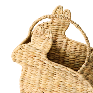 Cesta de Jacinto de Agua con Asa, Cesta de Regalo con Forma de Conejo, Cesta de Flores para Decoración de Pascua, de Vietnam - Product Image 5