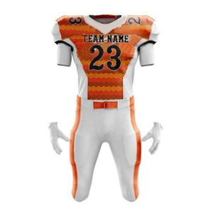 Customized Personalized Team Name Number 100% Polyester Sublimated American Football Tops <b>Men's</b> American Football Jersey - Product Image 2