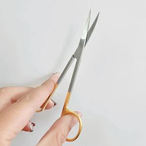 1pc Stainless Steel Dental Surgical Scissors Straight Curved Forceps Instrument Manual Source Medical Tools Dentistry CE - Product Image 1