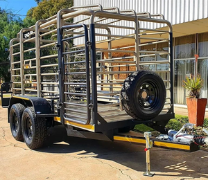 Remolque para Ganado de Alta Resistencia, Remolque Transportador de Ganado Premium, Construido con Estructura de Acero Reforzado para Ganado Vacuno, Ovino y Porcino - Product Image 1