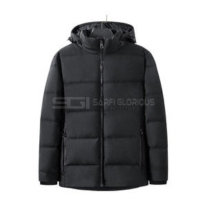Chaqueta acolchada de invierno para hombre recién llegada de fabricación de fábrica personalizada al por mayor con cuello levantado manga larga transpirable de secado rápido - Product Image 3
