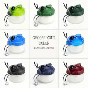 Pot de nettoyage pour aérographe en verre LinhaivetA, pot de lavage pour pistolet à air comprimé pour l'art des ongles/le maquillage/le tatouage - Product Image 3