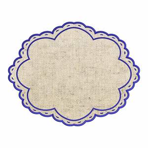 Sets de table en lin classiques faits à la main, broderie traditionnelle, design durable pour la présentation festive de la salle à manger, carton - Product Image 4