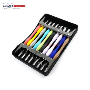 Juego de instrumentos quirúrgicos dentales de 10 piezas, relleno compuesto, Manual, clase I, mango de silicona, resina de acero, esterilización aprobada por CE - Product Image 5