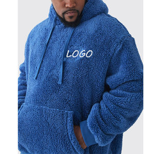 Ensemble de survêtement deux pièces pour homme imprimé sur mesure en gros, en coton lourd, polaire respirant, style décontracté pour l'hiver - Product Image 2