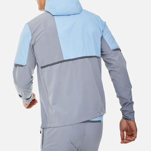 Conjunto Deportivo de Chaqueta y Pantalones de Poliéster 100% con Logotipo Personalizado al por Mayor, Cortavientos para Hombre, Chándal Deportivo - Product Image 2