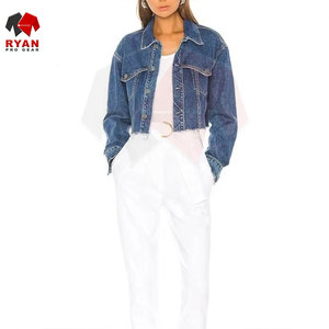 Veste en jean pour femme, style OEM ODM, vente en gros, veste en jean tendance, prix d'usine - Product Image 3