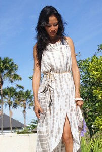 Vestido Maxi Tie Dye 100% Algodón al por Mayor con Estilo Moderno y Ecológico, Ropa Casual de Moda por Exportadores - Product Image 3