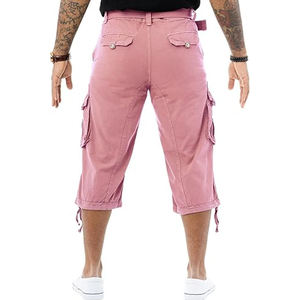 Pantalones Cortos Cargo Sólidos de Alta Calidad para Hombre, Algodón Premium Personalizado, Estilo Urbano, Secado Rápido y Transpirable - Product Image 5