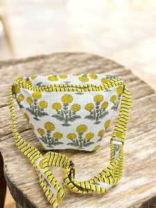 กระเป๋าเงินสไตล์บูติกทำมือ ผ้าฝ้าย 100% ลายดอกไม้ น้ำหนักปานกลาง ซักง่าย เหมาะสำหรับใส่กับชุดออกกำลังกาย - Product Image 4