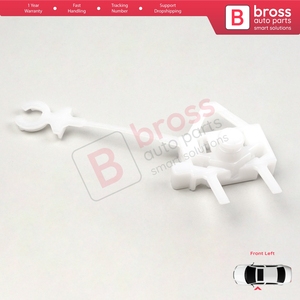 คลิปยึดกระจกหน้าต่างด้านหน้าซ้าย BWR5285 รุ่น 51830870 สำหรับ Doblo MK1 Facelift - Product Image 5