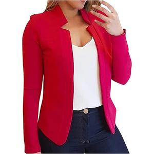 Cárdigan de Color Sólido para Mujer, Estilo Nuevo Otoño Invierno 2023, Talla S, Color Rosa - Product Image 2