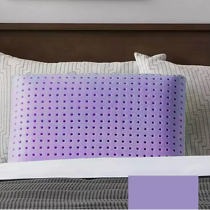 Oreiller d'aromathérapie parfumé à la lavande avec huiles essentielles 60x46x16cm, garnissage en mousse à mémoire de forme, anti-transpiration, soutien du cou - Product Image 1